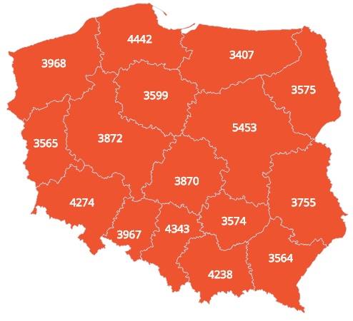 Средняя зарплата в Польше в 2017 году