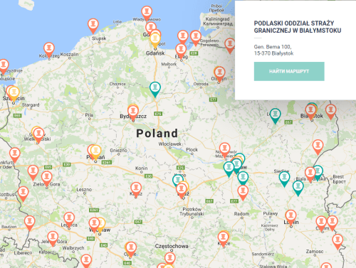 миграционные службы в Польше карта