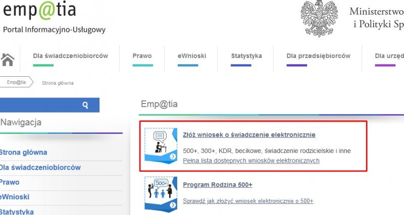 Как подать онлайн заявку на получение пособия на детей 500+