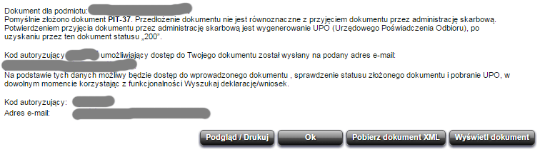 отправка налоговой декларации в налоговую службу Польши онлайн