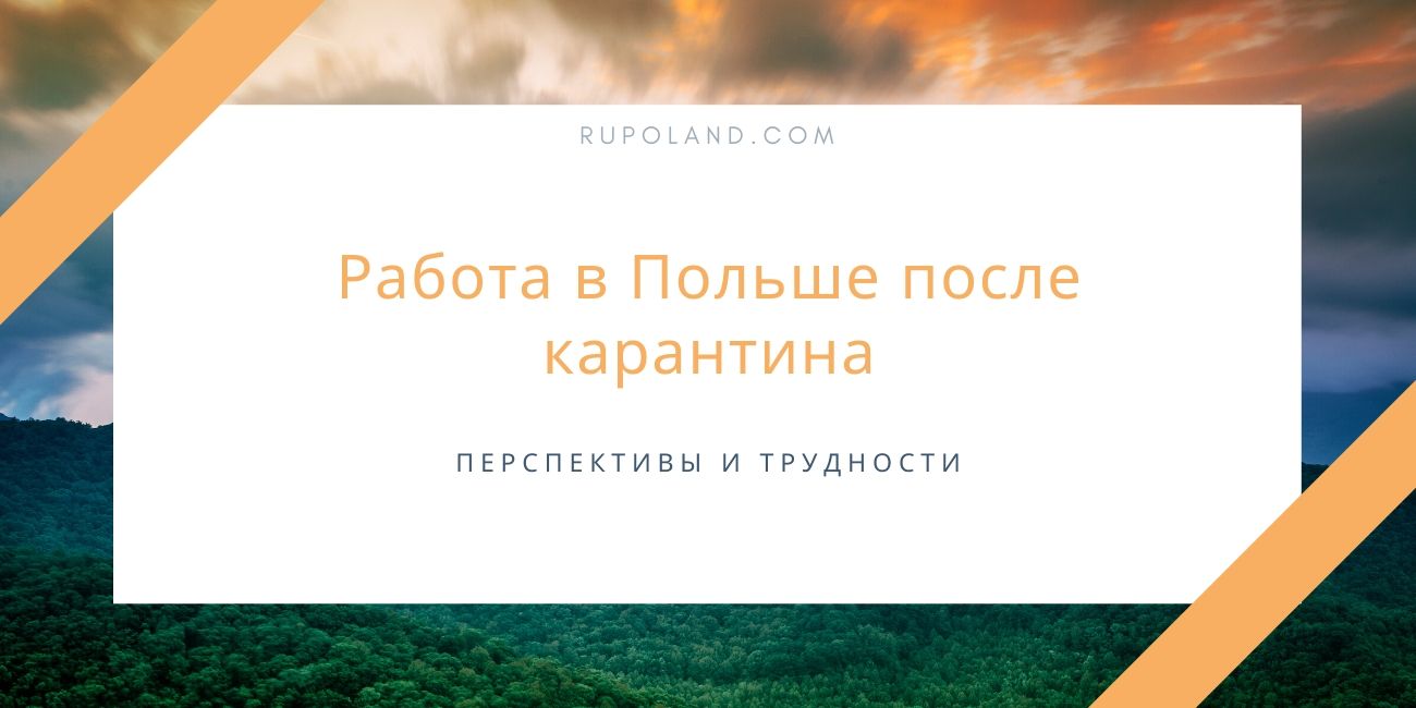 Работа в Польше после карантина